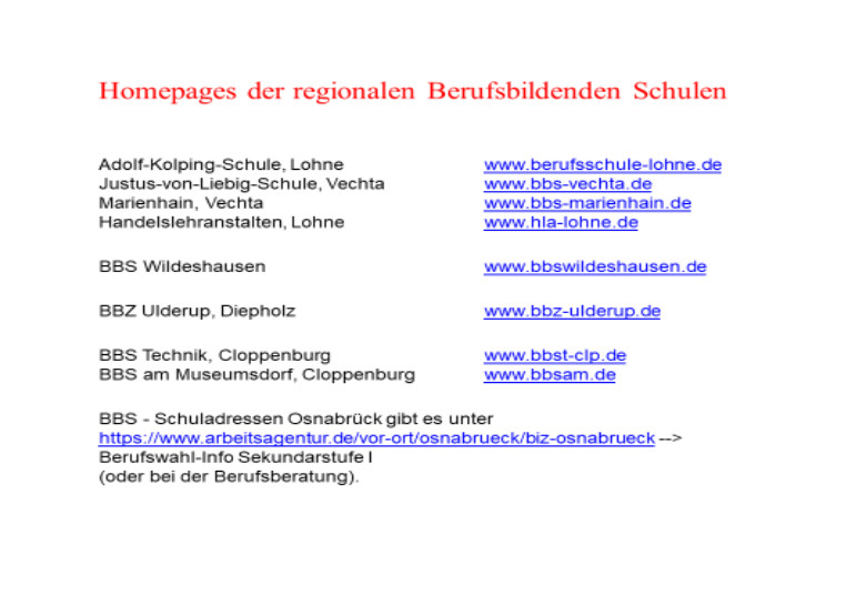 Anmeldungen für das Schuljahr 2021/22 an den Berufsbildenden Schulen