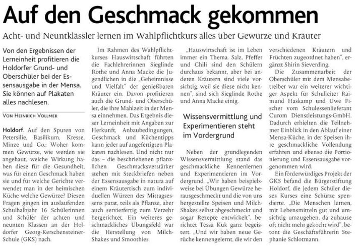 Auf den Geschmack gekommen