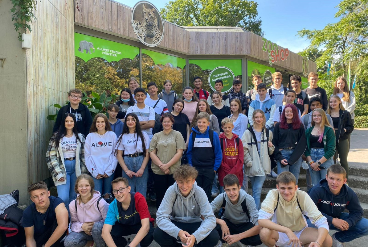 Jahrgang 9 besucht den Zoo Münster