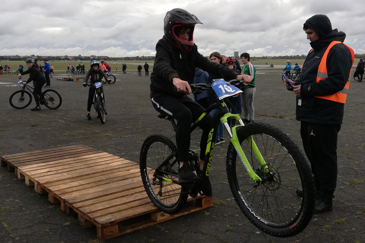 Mit den Bikes in Berlin