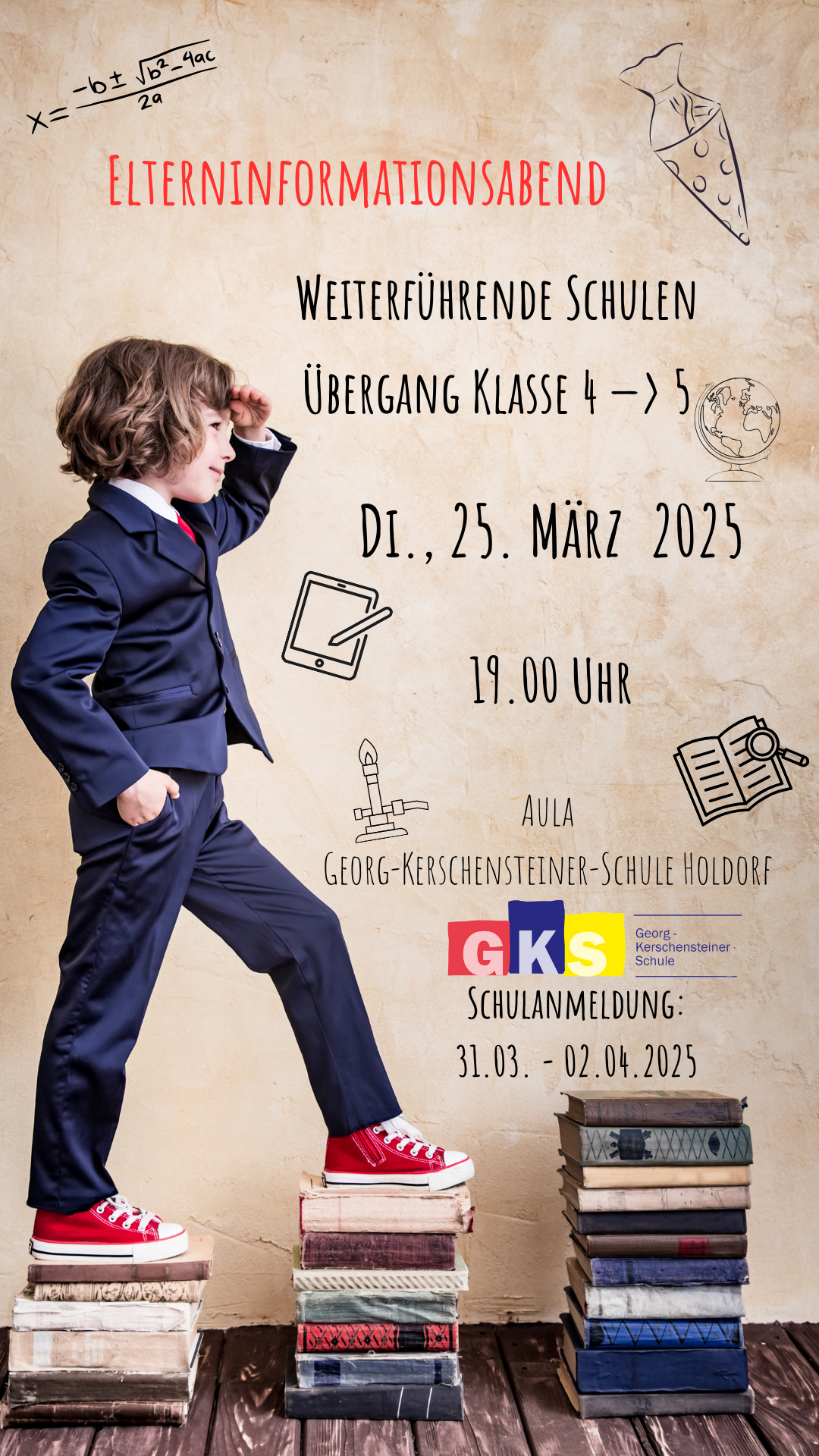 Schulanmeldung 2025 für den Jahrgang 5 / Tag der offenen Tür