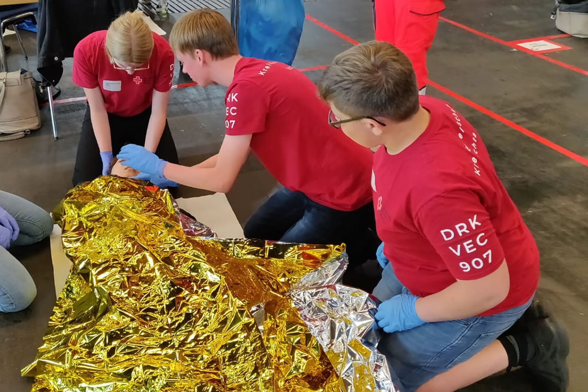 Schulsanitäter der GKS Holdorf messen sich im Schulsanitäter-Wettbewerb