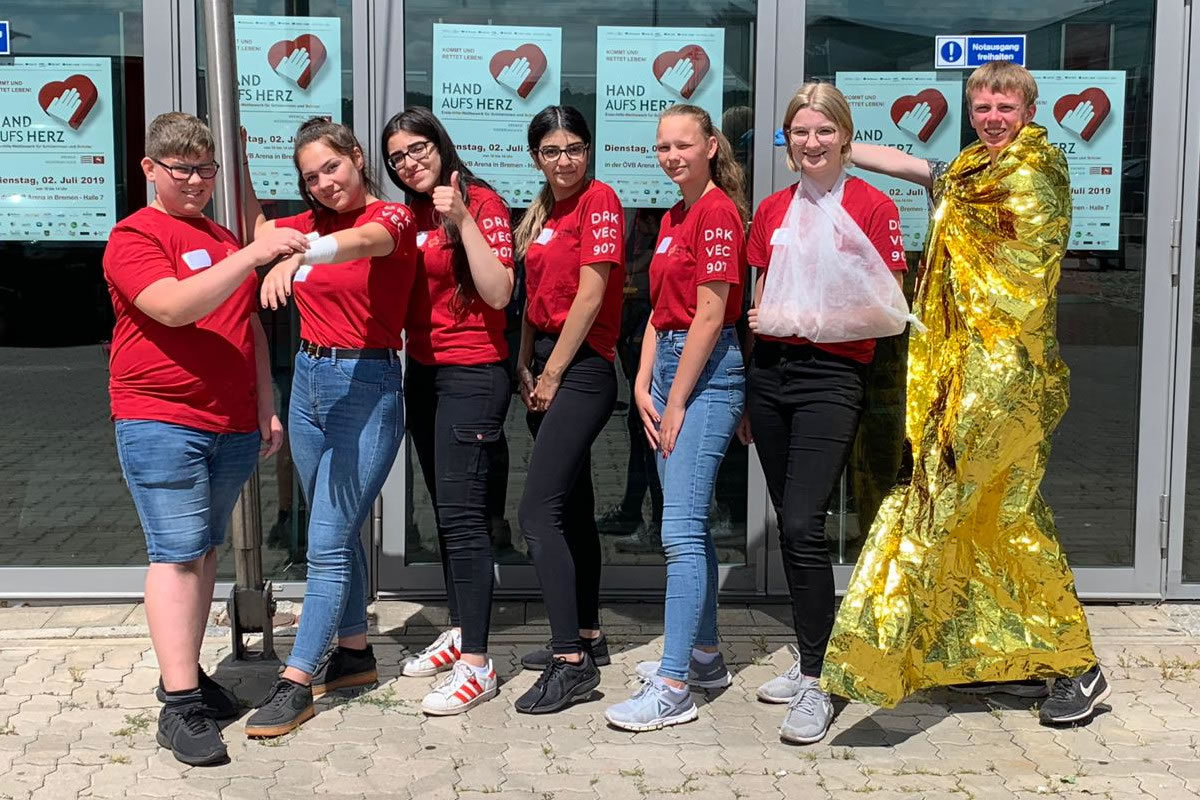 Schulsanitäter der  GKS Holdorf messen sich im Schulsanitäter-Wettbewerb