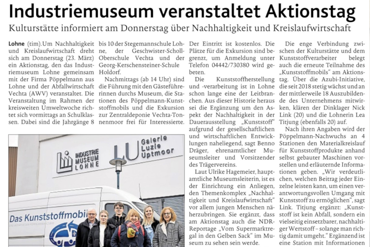 Umweltwoche 2023 - Aktionstag im Industriemuseum